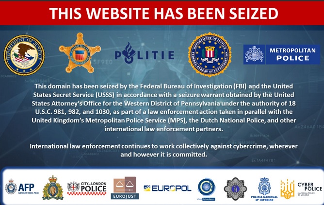 iSoof.cc Domain (Website) notice says that it has been taken down by the FBI