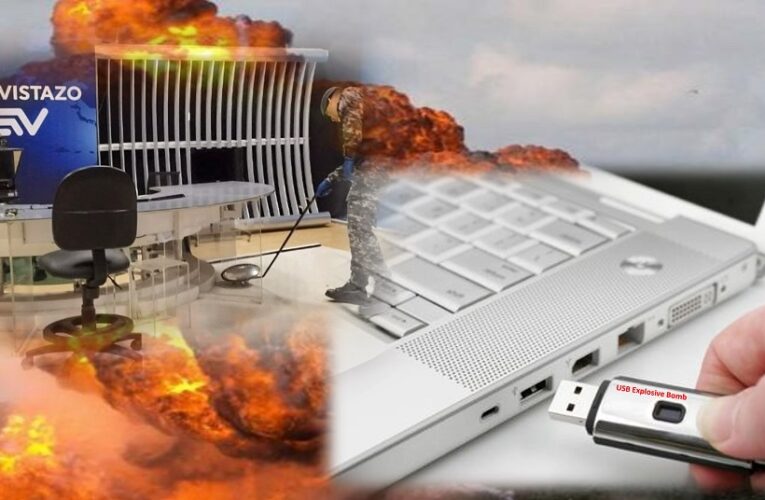 USB Cyber Bomb- At least 5 news stations receive letter bombs in Ecuador, one explodes.