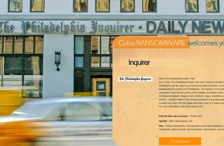 The Philadelphia Inquirer got attacked by Cuba Ransomware Gang